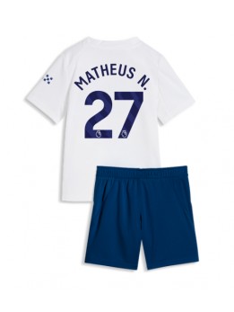 Otroški Nogometna dresi replika Manchester City Matheus Nunes #27 Tretji 2026-27 Kratek rokav (+ hlače)